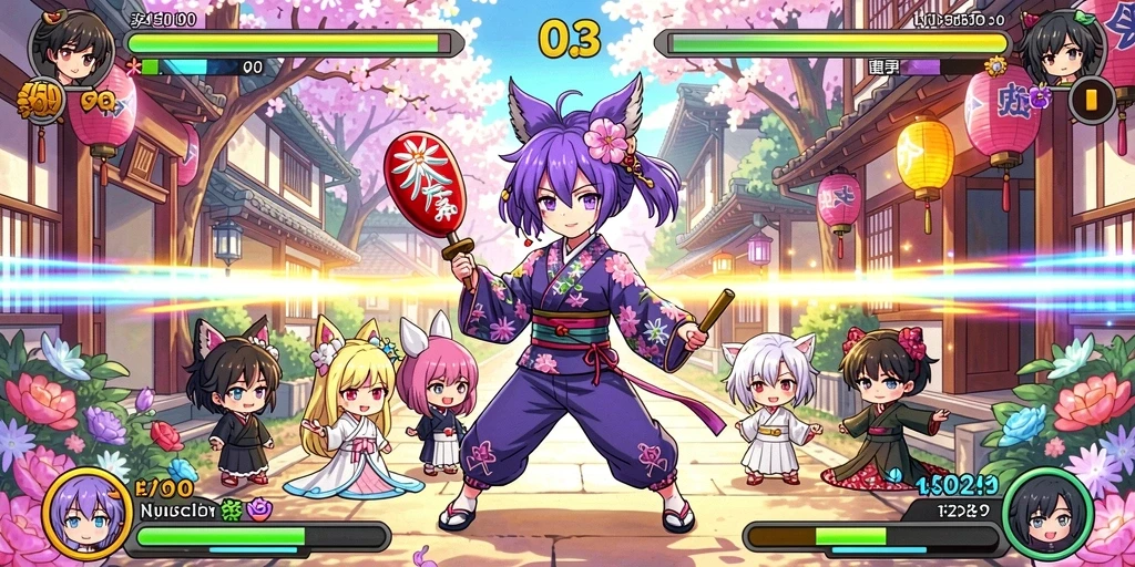Tampilan awal HOKIGAME yang menarik dan penuh warna.