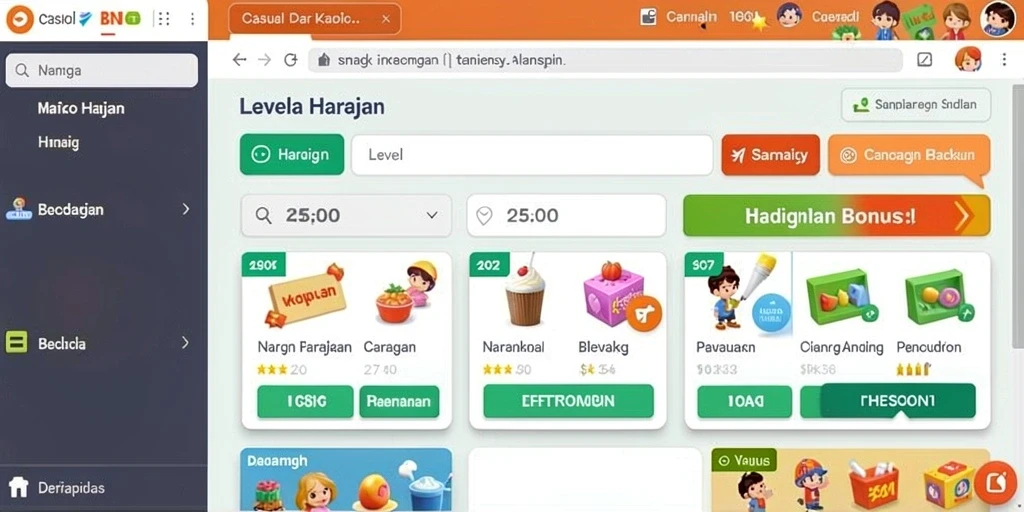 Tampilan grafis yang menakjubkan dalam permainan.