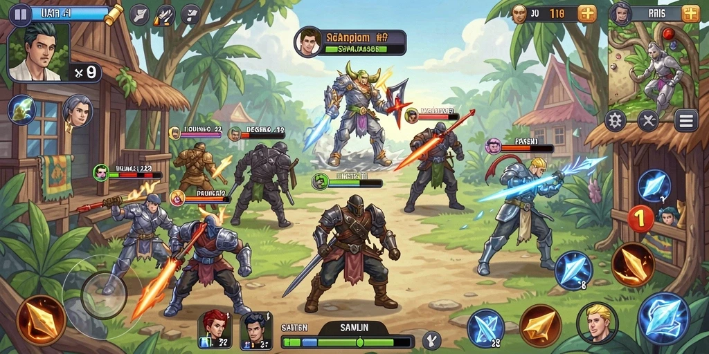 Screenshot menunjukkan tampilan awal permainan yang menarik.