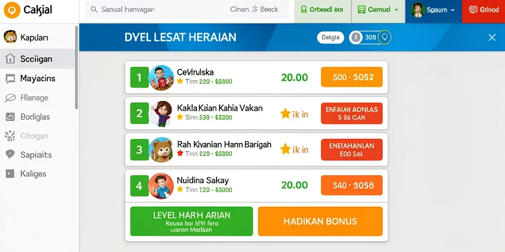 Tampilan antarmuka yang ramah pengguna.