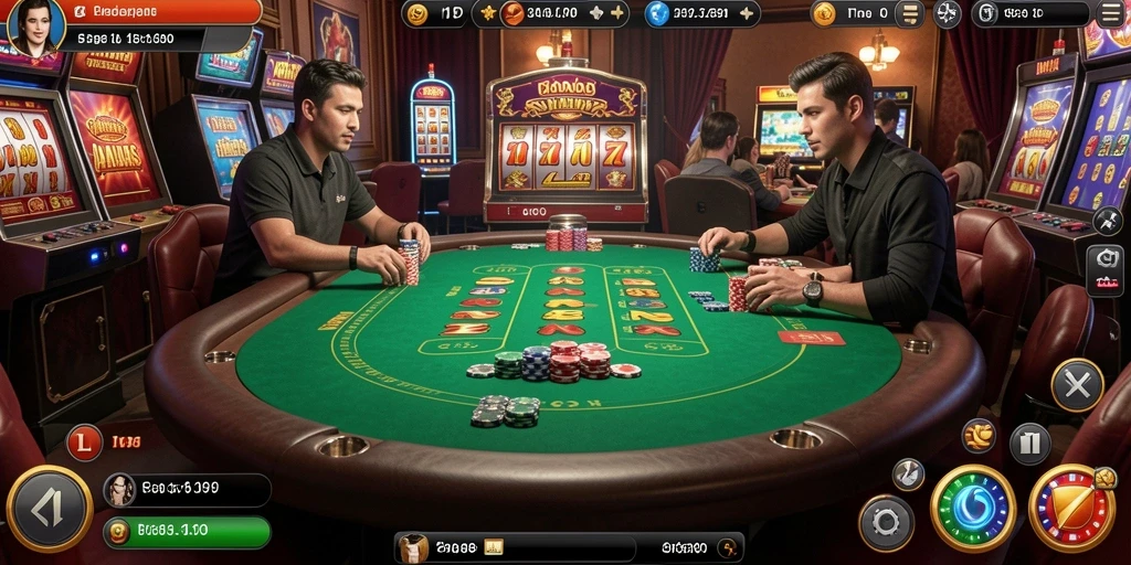 Tangkapan layar yang menunjukkan aksi seru dalam game.