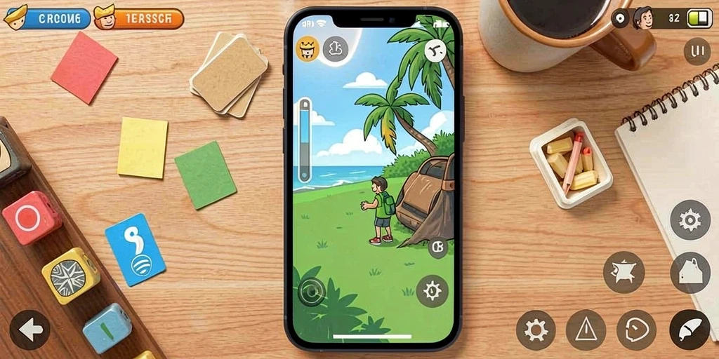 Screenshot pertama menunjukkan grafik permainan yang menawan.