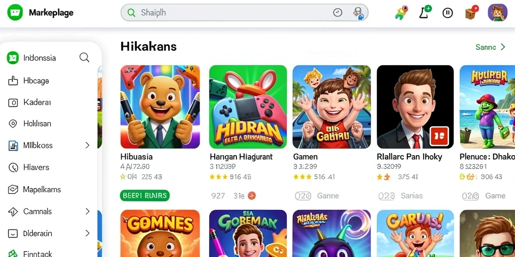 Screenshot menunjukkan tampilan antarmuka yang menarik.